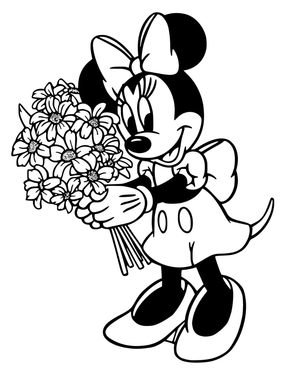 coloriage minnie à imprimer