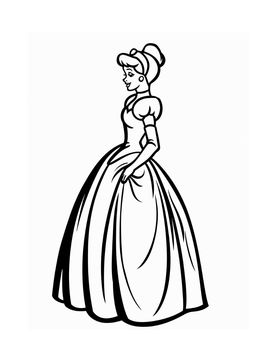 cendrillon coloriage