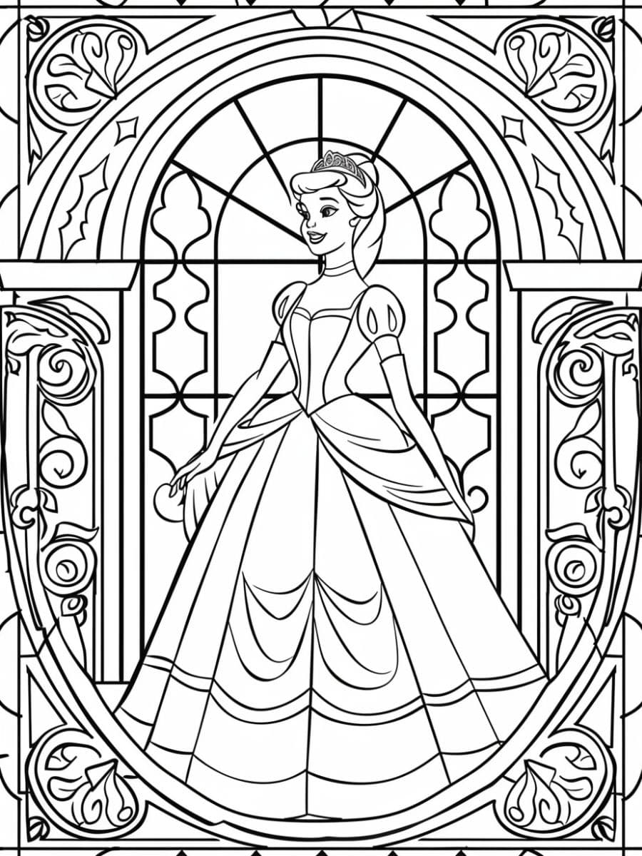 coloriage cendrillon disney