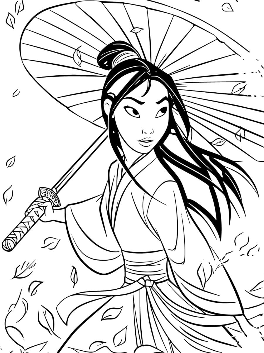 coloriage princesse disney mulan coloriage princesse disney mulan